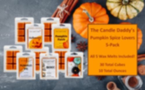 The Candle Daddy Pumpkin Spice Lovers - Paquete De 5 Unidade