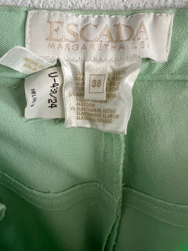 Pantalon Escada Made In Italy Algodón Margareta Ley (Usado)