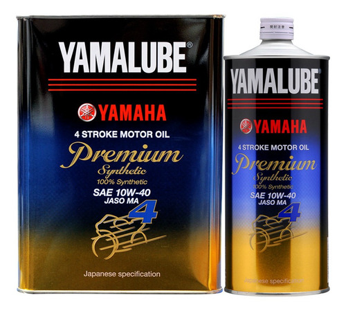 Aceite Yamalube Premium Sintetico 10w40japones  4 Litros
