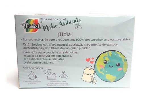 Té Piña Alcachofa Therbal 30 Sobres (10 Pzs) Envio Full