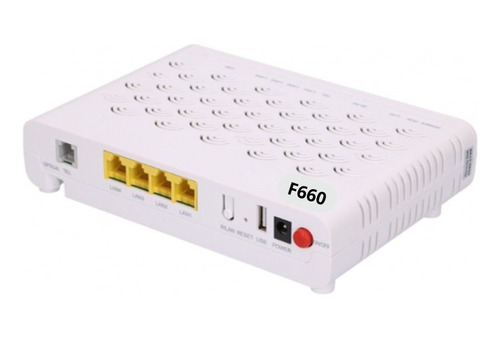 Ont Wifi F660-puertos 1 Gpon, 4 Giga Ethernet Zte Compatible