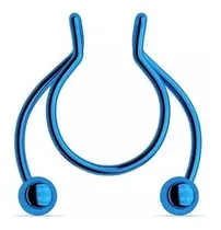 Comprar Piercing Septum Falso Para Nariz Fake Unisex Azul