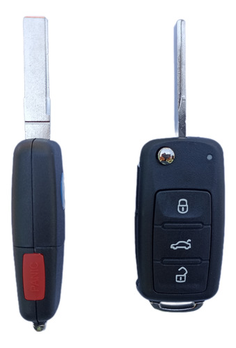 Carcasa De Llave Alarma Volkswagen Tipo Navaja 3 Botones