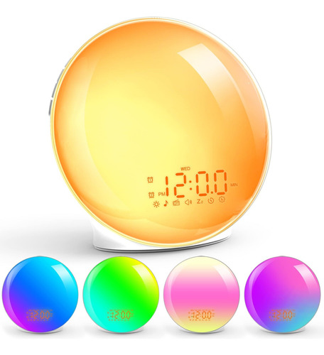 Reloj Despertador Wake Up Light Sunrise Para Personas Q...