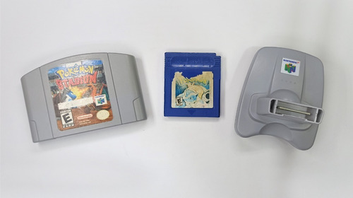 Pokemon Stadium + Transfer Pak + Pokémon Blue Nintendo 64