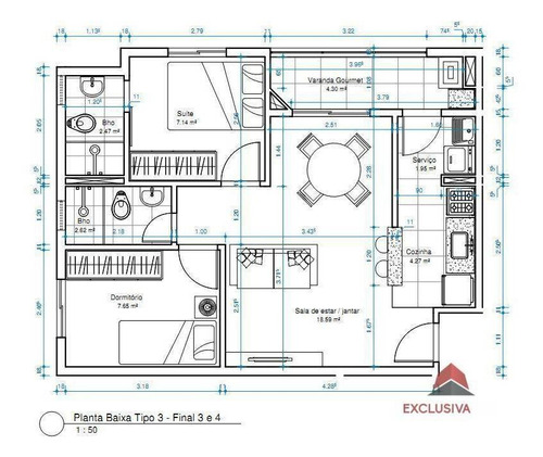 Imagem 2 de 2 de Apartamento Com 2 Dormitórios À Venda, 56 M² Por R$ 270.660 - Jardim Oriente - São José Dos Campos/sp - Ap3670