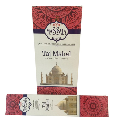 Incenso Massala Shakunthala Taj Mahal + Brinde Cx.12un.14v.