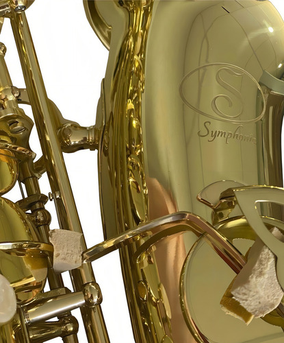 Saxofón Alto Symphonic As-01 Eb Laqueado Color Dorado