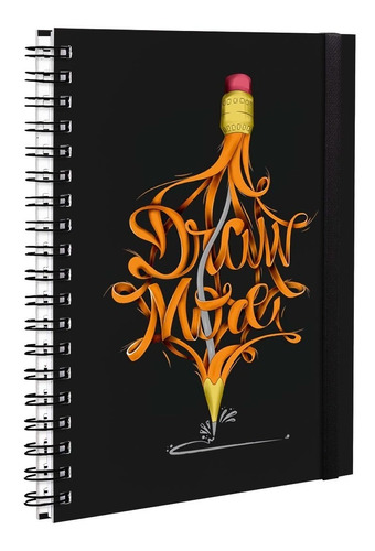 Sketchbook Caderno De Desenho 100págs 50 Folhas 18x25cm 180g