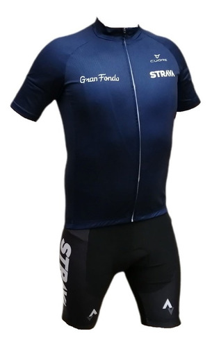 Conjunto Deportivo  Ciclismo Tricota + Calza Strava