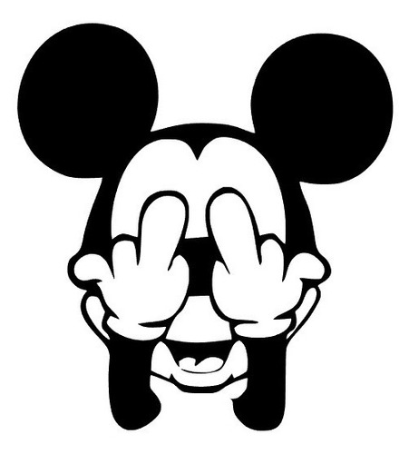 Sticker Mickey Mouse Dedo Vinil Estampado 