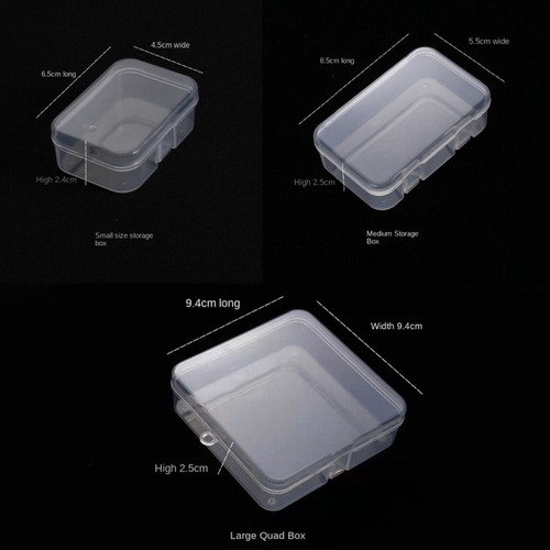 Caja De Almacenamiento Transparente Para Decoración De Uñas