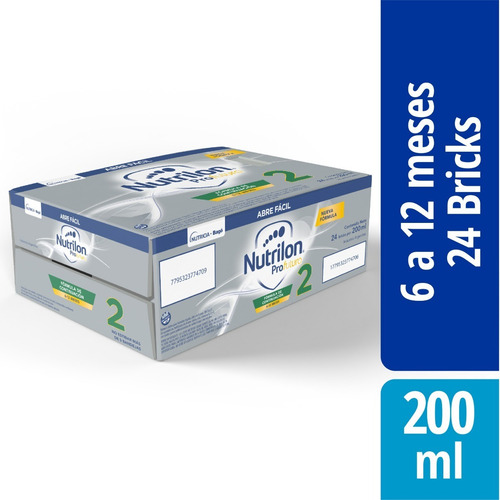 Imagen 4 de 6 de Leche Nutrilon Profutura 2 X 2 Packs 24 Bricks 200ml 6 A 12m