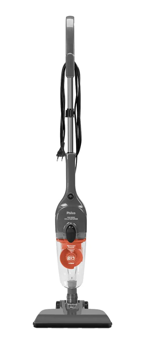 Aspirador De  Pó Vertical 2 Em 1 1400w Philco Pas1550c Cor Cinza