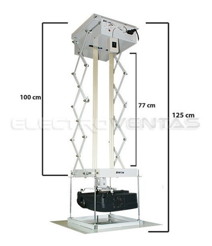 Soporte Para Proyector A Techo Eléctrico Control Remoto 9006