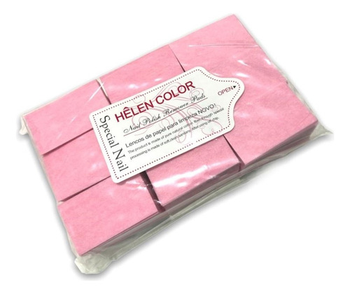 Lenço De Papel Para Limpeza Helen Color 200 Unidades Cor Rosa