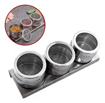 Comprar Set X3 Especieros C\u002Fvisor Condimenteros Imantados Base 21x7