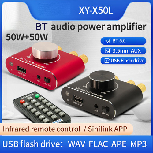 Amplificador De Potencia Bt 50w+50w Amplificador De Sonido I