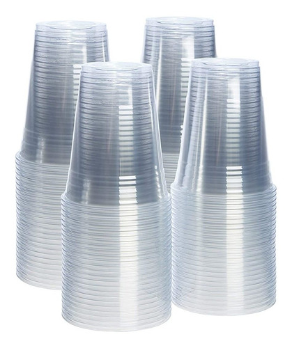 [paquete De 100 - 16 Oz.] Vasos De Plástico Pet Transparente