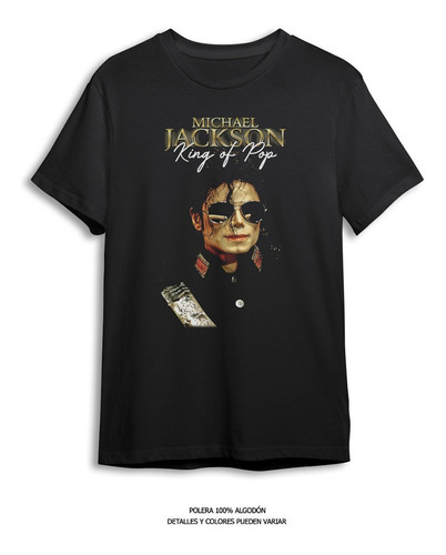 Polera Estamada Michael Jackson King Of Pop - Dtf