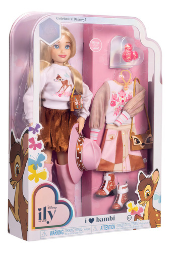 Bonecas Disney Ily 4ever Fashion em Bambi com 13 pontos de