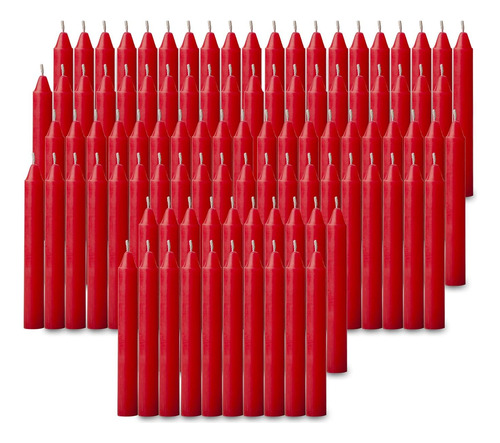 100 Velas Rojas A Granel Para Árbol De Navidad, Decoraciones