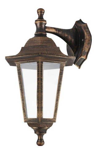 Imagen 3 de 3 de 10 Pack Farol De Pared Colonial P/exterior C/foco Incluido