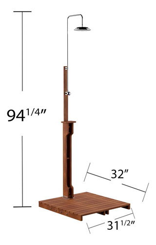 32,75 Pulgadas. Regadera Para Exteriores