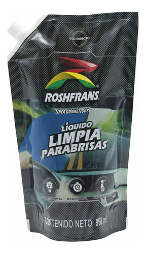 Líquido Roshfrans Limpiaparabrisas Secado Rápido 950ml