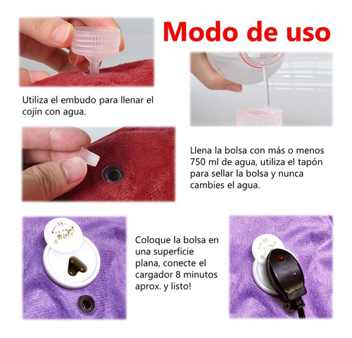 Bolsa Cojín Almohada Agua Caliente Para El Dolor Muscular