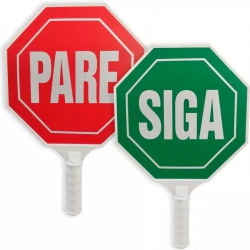  Aviso Pare-siga 30 Cms Reflectivo Paleta Señalizacion Vial