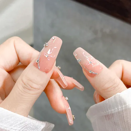 Adhesivos Para Uñas Sweet Bow, 2 Hojas, 5d, Diseño Kawaii, N