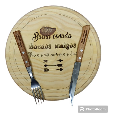 Tablas Para Asado Personalizadas + Cubiertos Personalizados