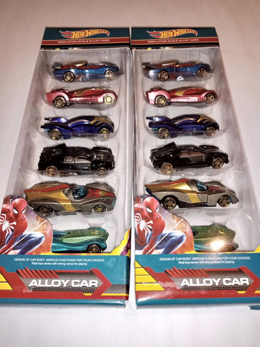 Carros A Escala Hotwells Super Hero Alloy Car