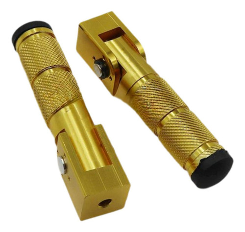 2 Reposapiés Para Motocicleta, Accesorio Dorado