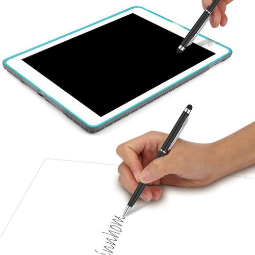 Caneta Stylus Touch 2 Em 1 Para iPad iPhone Samsung Tablet
