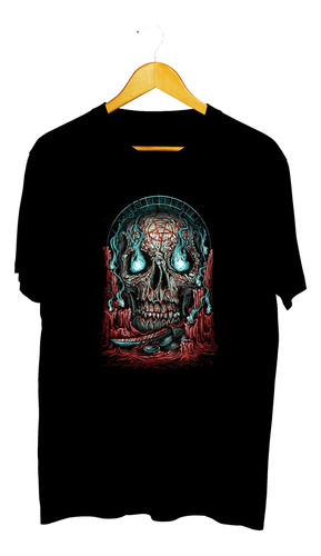 Playera Skull Craneo Calavera Diseño 1014 Playeras Beloma