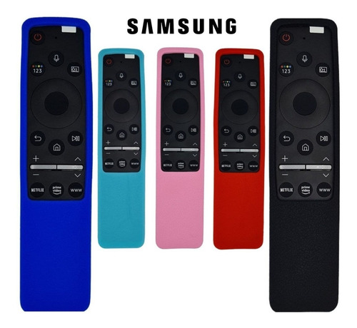 Imagen 2 de 6 de Control Samsung Smart Tv Original Con Voz + Funda D Silicona
