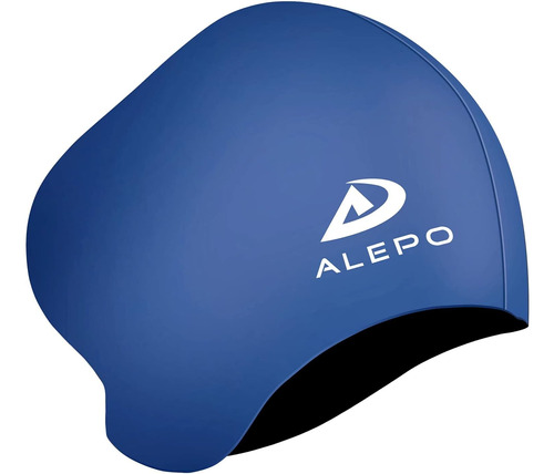 Gorro Para Natación Alepo, De Silicona, Talle L, Azul Oscuro