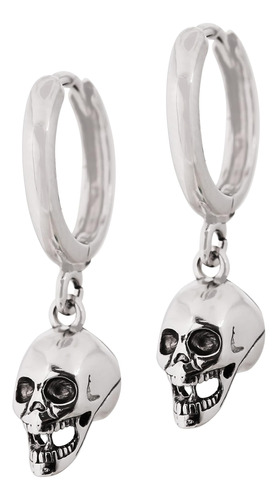 Pendientes De Calavera Gótica Sacina, Pendientes De Esquelet