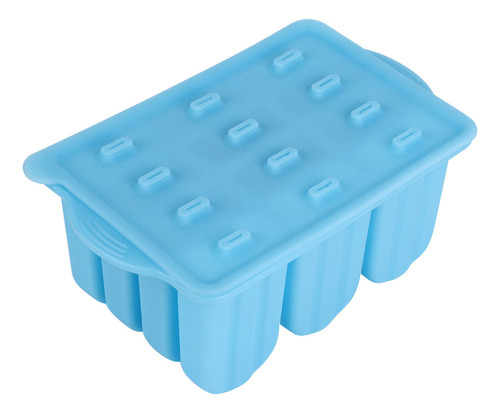 Molde Para Barra De Helado Azul Con 12 Cubos De Hielo A