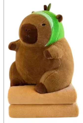 Peluche Capibara Con Manta De 1 X 1,60 Interna Importados. Palta