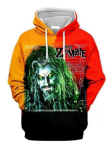 Nuevo Estampado De Sudaderas Con Capucha Rob Zombie Con Esta