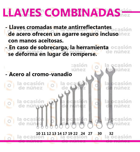Imagen 2 de 7 de Juego De 12 Llaves Combinadas Gedore Milimetricas 10 - 32mm