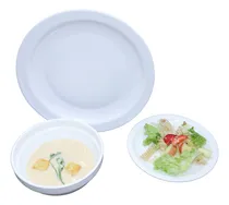 Comprar Vajilla Redonda De 18 Pzs De Vidrio Opal 6 Personas Blanco Vajilla Redonda