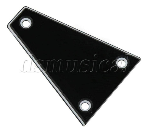 Pieza Guitarra 3 Agujero Capa Negro Plastico Electrica Viga