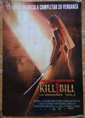 Póster Original Cine Kill Bill Vol 2 Quentin Tarantino 
