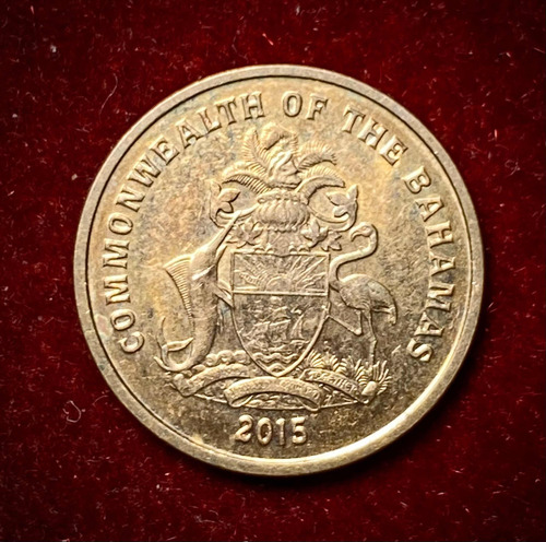 Moneda 1 Centavo Bahamas 2015 Km 218.3 Estrella De Mar (Usado)
