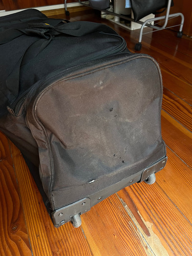 Valija Mochila Xxl C Ruedas Y Manija Viaje Convertible Negro Lisa (Usado)