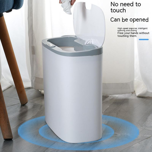 . Bote De Basura Automático Con Sensor Inteligente, Baño, Co